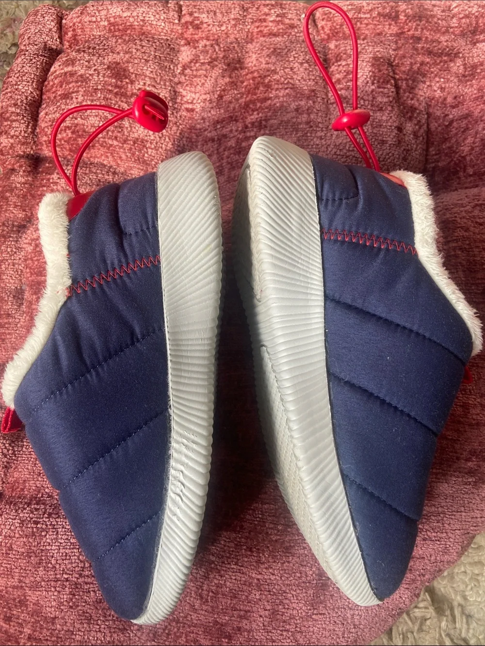 Lands End quilted navy